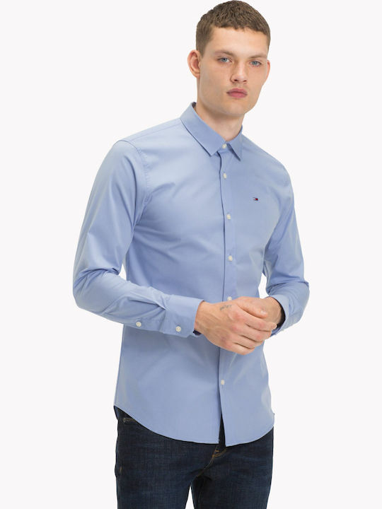 DM0DM04405 Long-sleeved Cotton Shirt Light Blue
