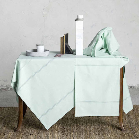 Nima Tablecloth Cotton Galore Green 150x220cm