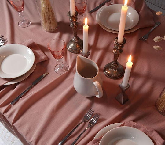 Nef-Nef Homeware Τραπεζομάντηλο Cotton-Linen English Rose 150x250εκ.