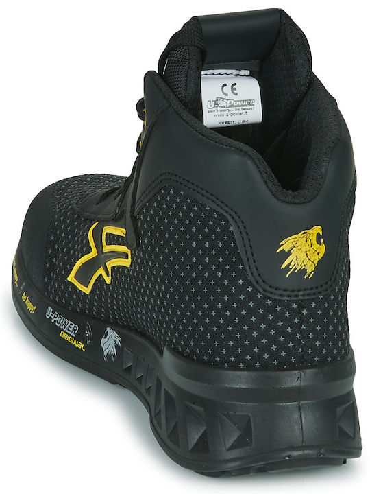 Upower Joe Black Stiefel Sicherheit Schwarz S3