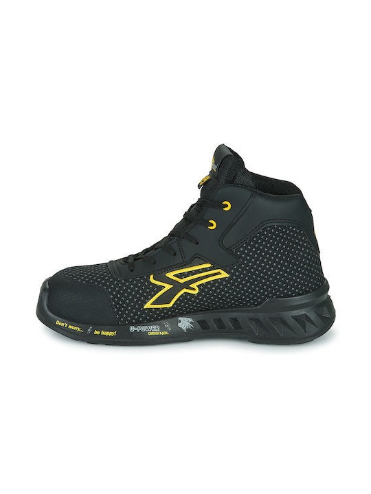 Upower Joe Black Stiefel Sicherheit Schwarz S3