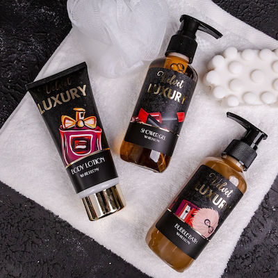 Accentra Velvet Luxury Set Îngrijire pentru Hidratare & Curățare corp cu Gel de dus , Crema de corp , Săpun & Burete