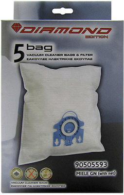 0000891 Vacuum Cleaner Bags 5pcs Compatible with Miele Vacuum Cleaners