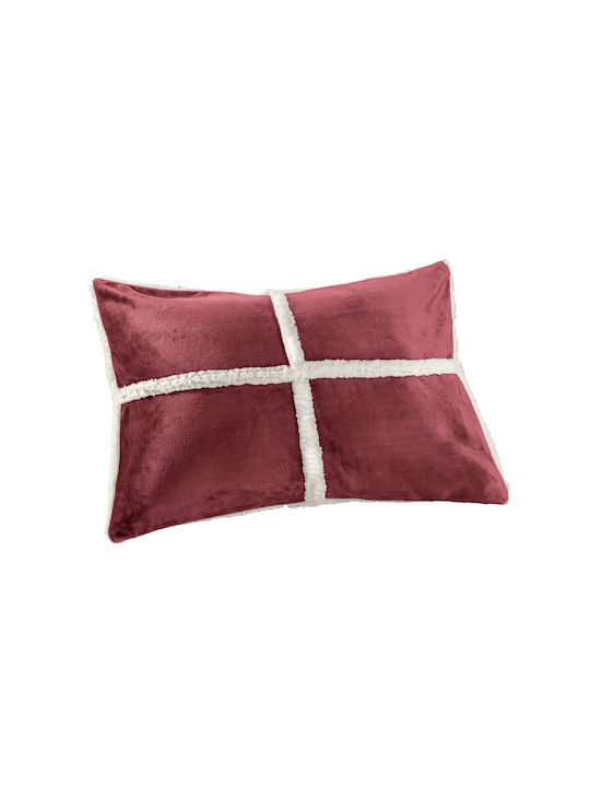 Guy Laroche Astra Pillowcase Set Flannel Wine 50x70cm.