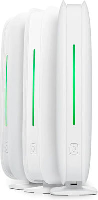 Zyxel Multy M1 WiFi Mesh Network Access Point Wi‑Fi 6 Dual Band (2.4 & 5GHz) σε Τριπλό Kit