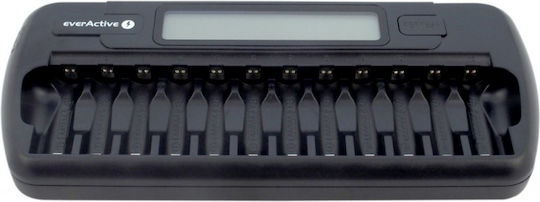 everActive NC-1200 Ladegerät 12 Batterien Ni-Cd/Ni-MH Größe AA/AAA