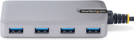 StarTech Hub 4 Θυρών USB 3.2 με σύνδεση USB-C Γκρι