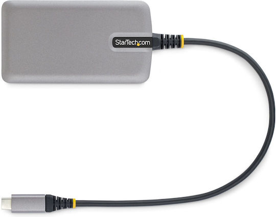 StarTech Hub 4 Θυρών USB 3.2 με σύνδεση USB-C Γκρι