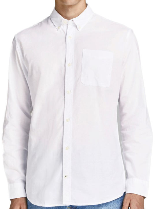 Long-sleeved Cotton Shirt White