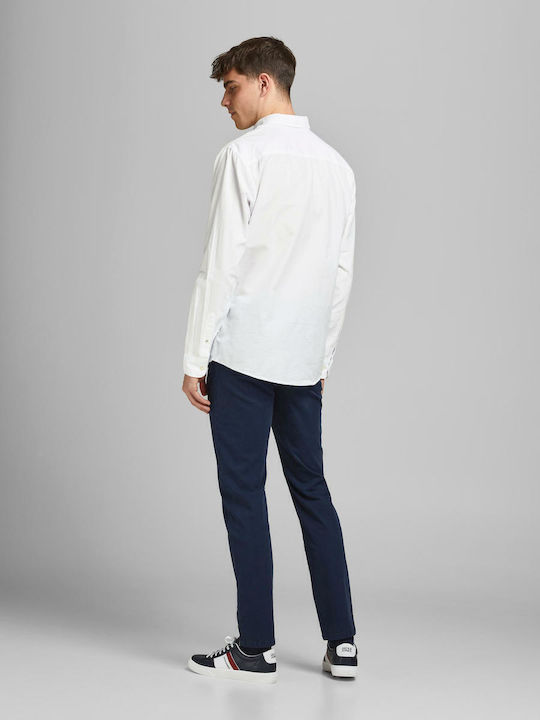 Long-sleeved Cotton Shirt White