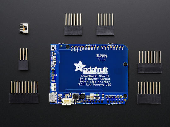 Adafruit PowerBoost 500 - Rechargeable 5V Power Schild für Arduino