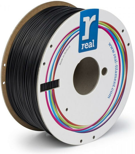 Real Filament Matte PLA 3D Drucker Filament 1,75mm Mattes Schwarz 1kg 1Stück (Spule)