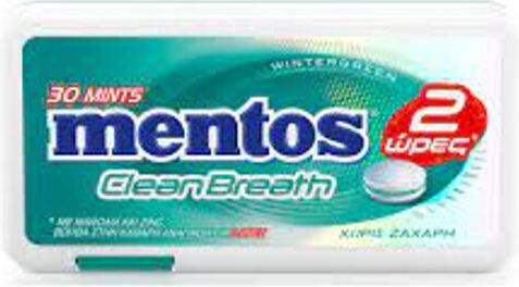 Mentos Gume de mestecat Menta de iarnă 1buc 21gr