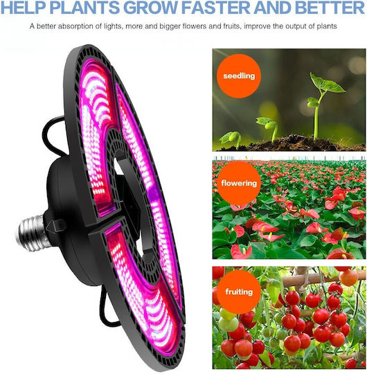 Pendant Grow Light with 504 LED and Power 400W L24.5xW24.5cm.