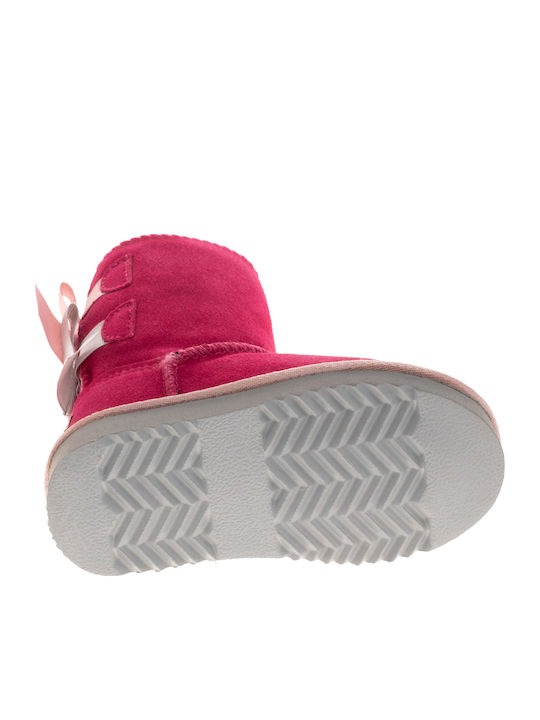 Ghete Copii din Piele Fuchsia