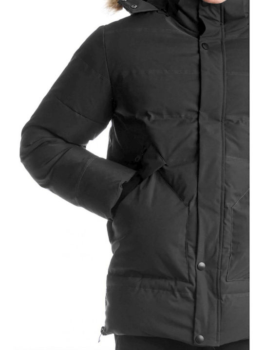 Paco & Co Men's Winter Puffer Jacket Black