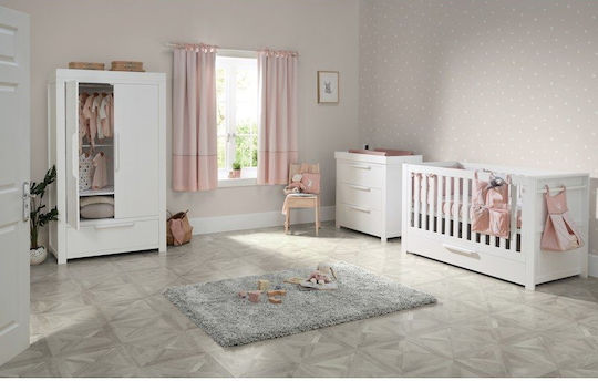 Mamas & Papas Franklin Nursery Furniture Set with Bed & Nursery Drawer White