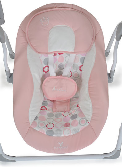 Cangaroo Electric Relax pentru Bebeluși Leagăn Jessica cu Muzică și Vibrații Roz pentru Copil până la 9kg