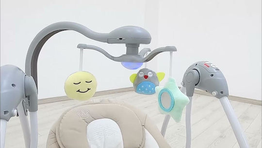 Cangaroo Electric Relax pentru Bebeluși Leagăn Jessica cu Muzică și Vibrații Roz pentru Copil până la 9kg