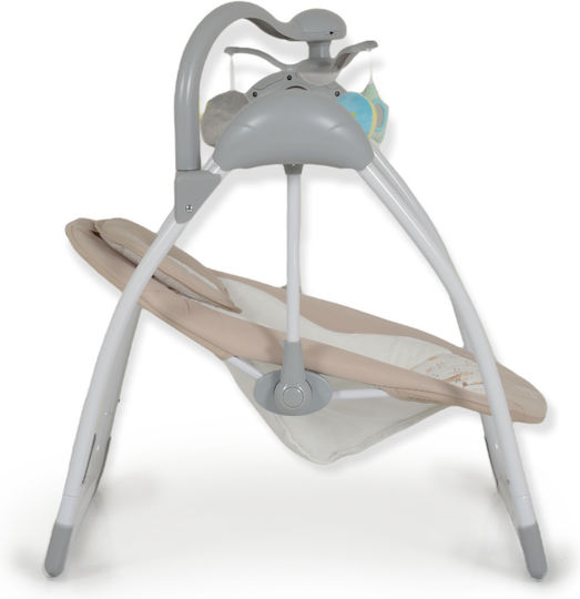 Cangaroo Elektrisch Baby Relax Schaukel Jessica mit Musik und Vibration Beige für Kind bis 9kg