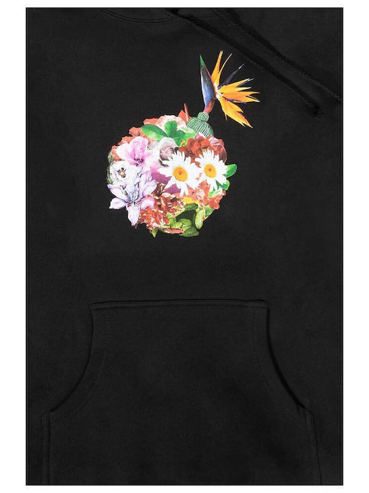 Sweatshirt mit Kapuze Schwarz