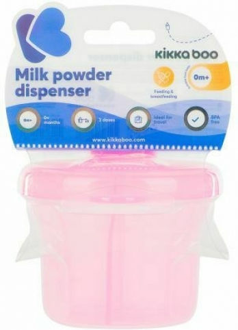 Kikka Boo Milk Powder Doser for 3 Food Servings Pink Simple 1pcs
