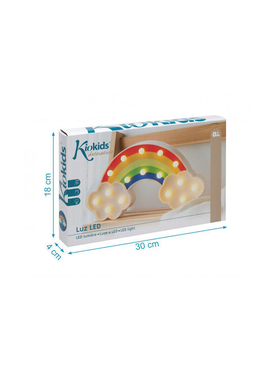 Kiokids Led Παιδικό Διακοσμητικό Φωτιστικό Πολύχρωμο 30x18cm