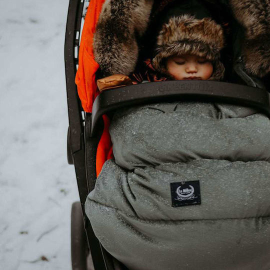 La Millou Aspen Uni Velvet Stroller Footmuff with Velvet Lining 110x50cm Beige