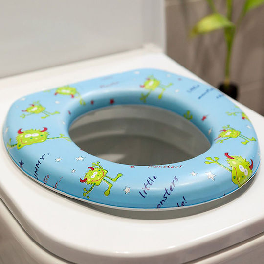 Kiokids Kleinkinder-Toilettensitz Little Monsters Hellblau