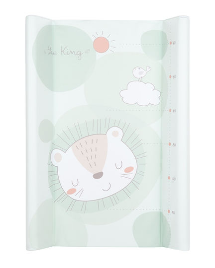 Kikka Boo Weiche Wickelauflage Jungle King aus Kunststoff Mint für Bett 50x80cm