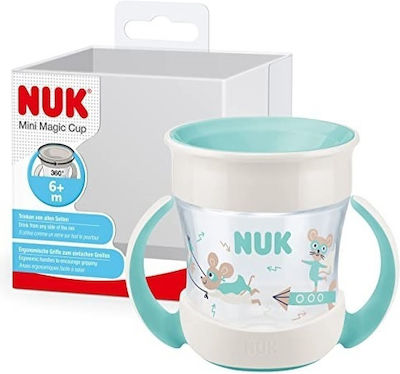 Nuk Baby & Kleinkind Becher Mini Magic Türkis 1Stück 160ml für 6m+m+