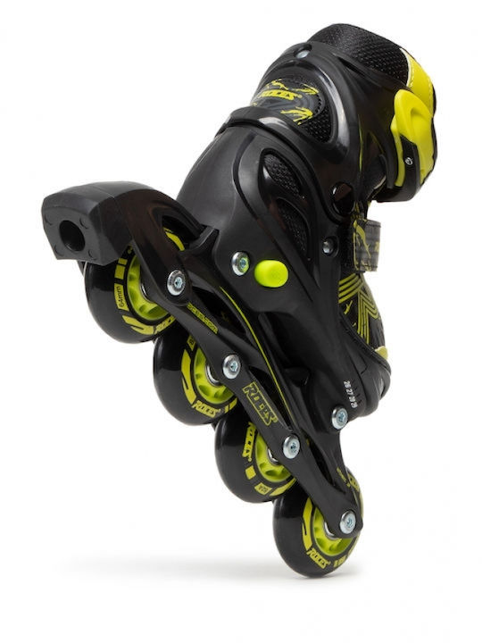 Cangaroo Jockey Lime Inline Αυξομειούμενα Rollers Μαύρα Παιδικά
