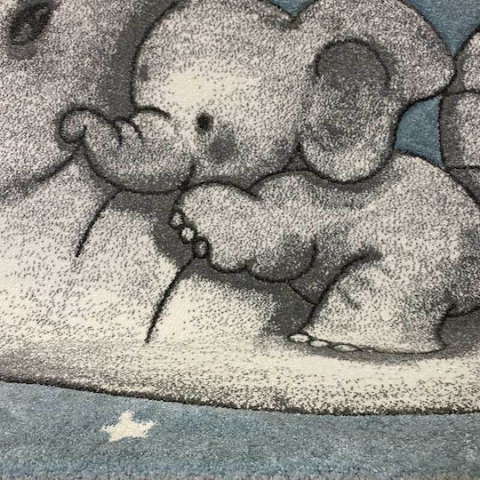 Koulis Carpets Elefănțel 8310A Kids Rug Albastru deschis 70x150cm