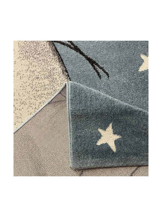 Koulis Carpets Elefănțel 8310A Kids Rug Albastru deschis 70x150cm
