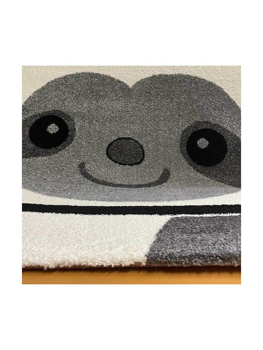 Koulis Carpets Παιδικό Χαλί Γκρι Στρογγυλό με Διάμετρο 133cm