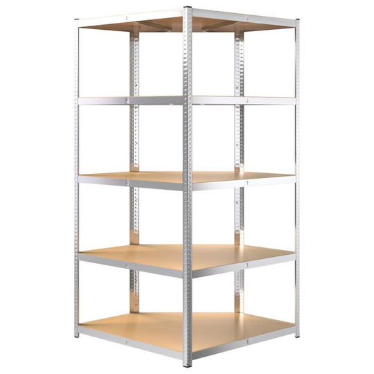 vidaXL Γωνιακή Ραφιέρα Dexion 90x90x180εκ. με 5 Ράφια Συνολικής Αντοχής 875kg