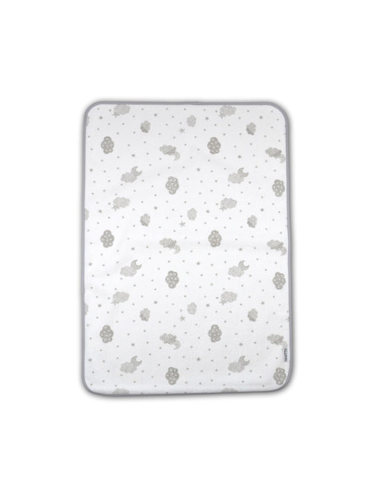 Ninetta Bebe Burp Cloth Clouds Gray 45x65cm