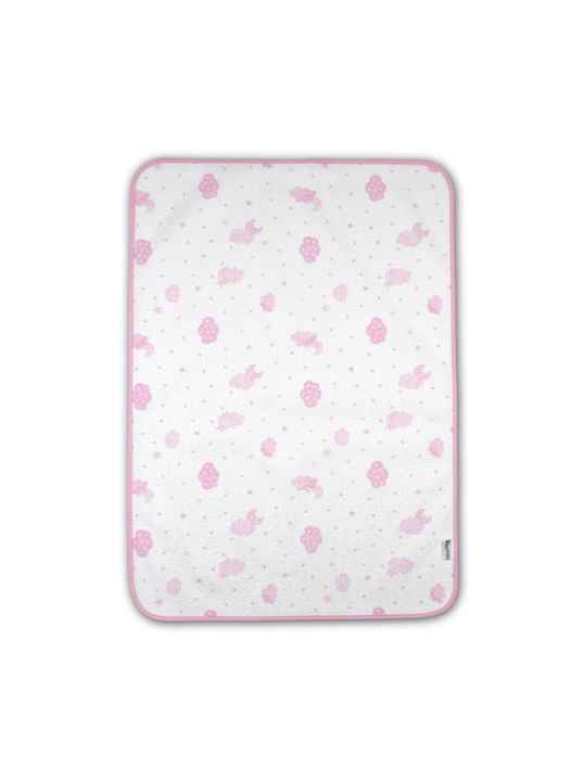 Ninetta Bebe Clouds Bib Clouds Pink 45x65cm 1pcs