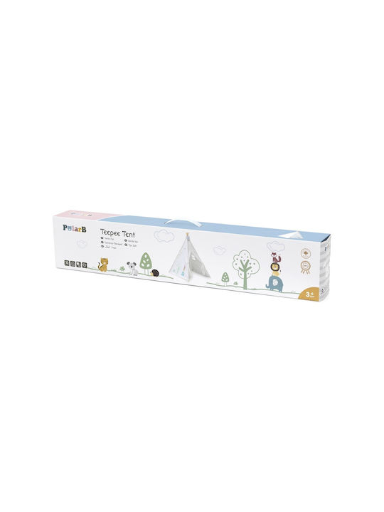 Viga Toys Kids Indian Teepee Play Tent for 3+ years White