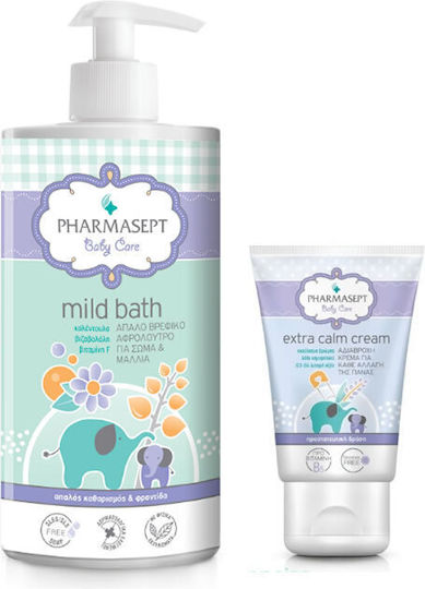 Pharmasept 2 in 1 Shampoo & Shower Gel 1000ml with Pump & Diaper Changing Cream 40ml