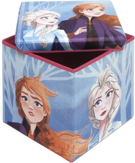Disney Kinderhocker mit Stauraum Faltbar aus Stoff Frozen 2 Mehrfarbig 30x30x30cm 1Stück