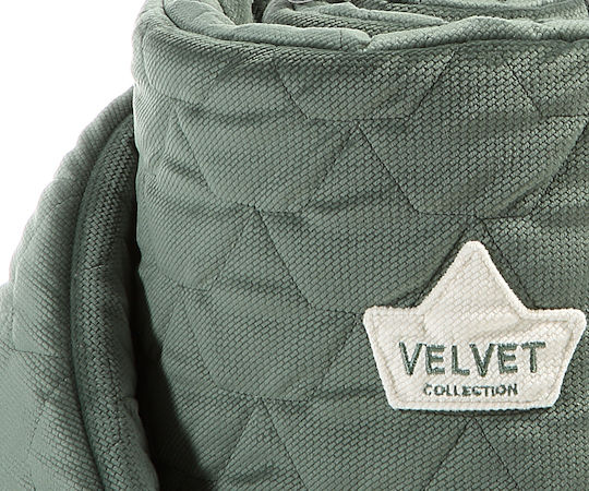 La Millou Velvet Crib Bumpers Classic Inside Green 25x210cm