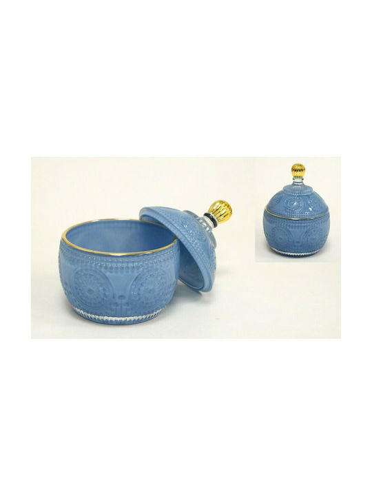 Faitakis Pack Vintage Glass Sweet Jar with Lid Silicon 9.3x9.3x12.3cm