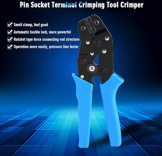 HS-2546B Crimping Pliers with Ratchet Mechanism Length 220mm
