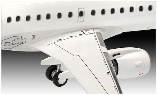 Revell Embraer 190 Lufthansa New Livery Φιγούρα Μοντελισμού Αεροπλάνο Μπλε 3883 Κομματιών σε Κλίμακα 1:144 25.3x18.3x4.6εκ.