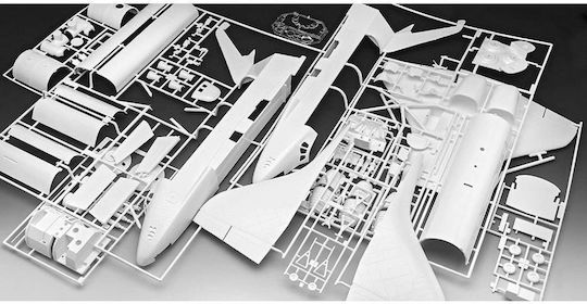 Revell Space Shuttle 40th. Anniversary Фигура за Моделизъм Космически кораб 111 Части в Мащаб 1:72 с Лепило и Бои 48.9x36см.