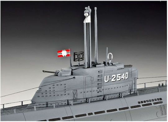 Revell U-Boat XXI Type w. Interieur Modeling Figure Submarine Gray 163 Pieces in Scale 1:144 53.1cm.