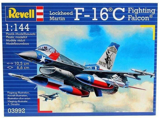 Revell 1/144 F-16 C Fighting Falcon Modeling Figure Airplane in Scale 1:144 10.5cm.