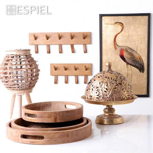 Espiel Laterne Hölzernes Bodenmontage Braun 27.5x27.5x44.5cm 1Stück Espiel Laterne Hölzernes Bodenmontage Braun 27.5x27.5x44.5cm 1Stück
