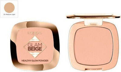 L'Oreal Paris Glam Beige Πούδρα 30 Medium Light 9gr